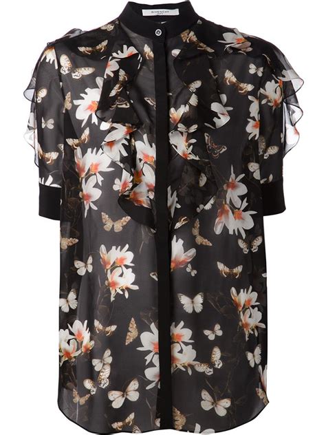 givenchy flower blouse vintage|antique Givenchy clothing.